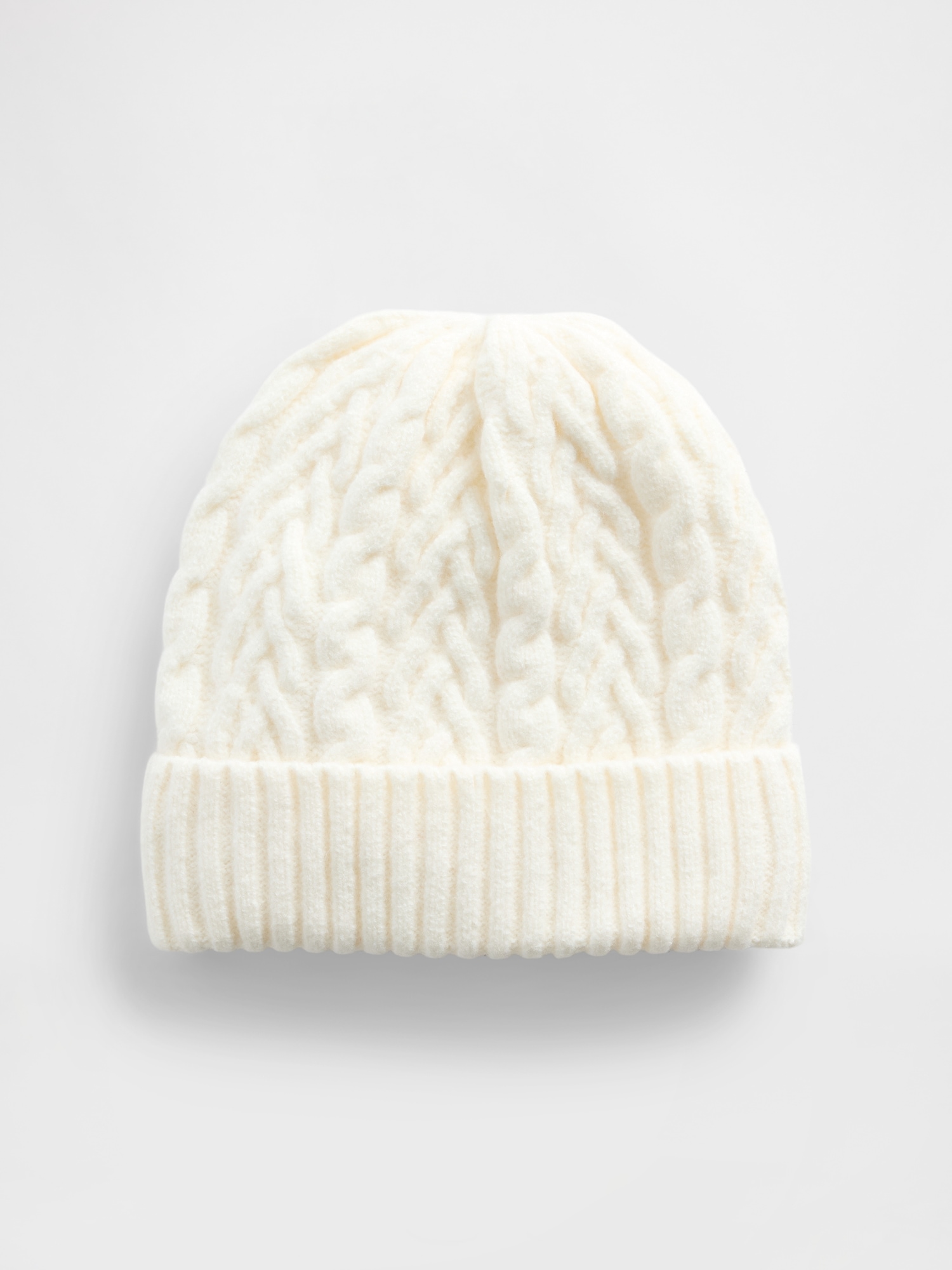 Gap Cashsoft Cable-knit Beanie In White