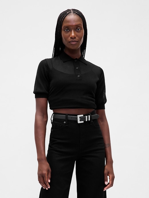 Image number 2 showing, Vegan Pebble Leather Belt