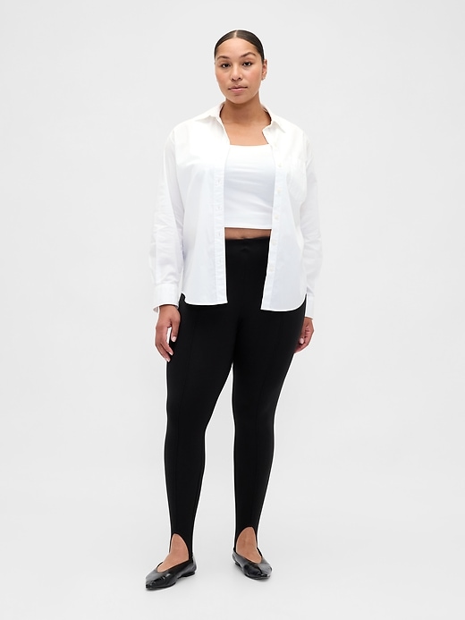 Image number 4 showing, High Rise Ponte Stirrup Pants