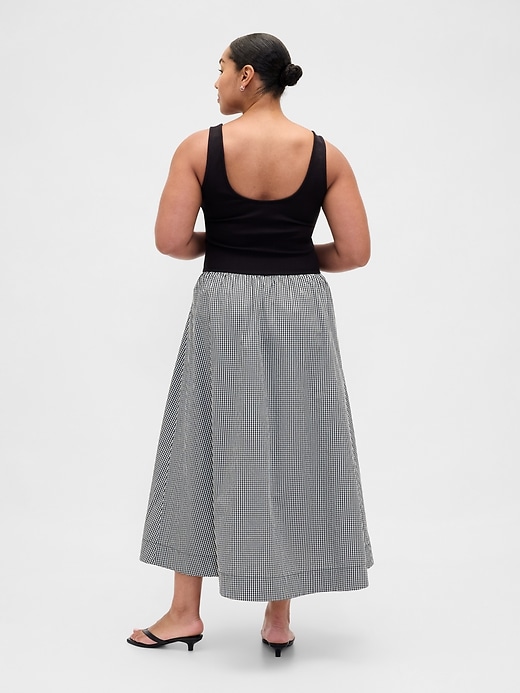 Image number 6 showing, Mixed Media Drop-Waist Maxi Dress