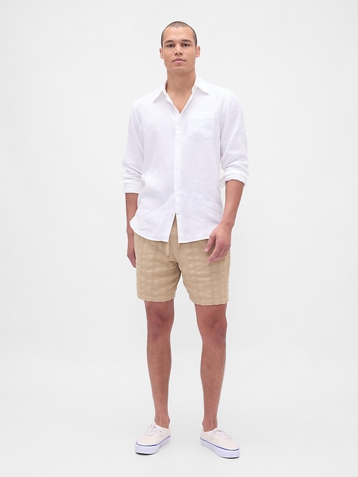 Image number 1 showing, 7" Textured Easy Shorts