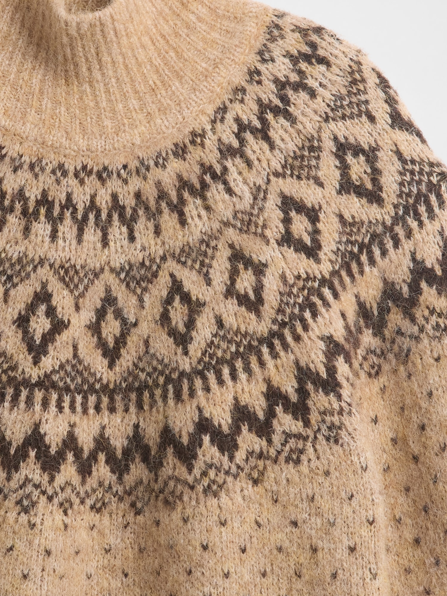 Fuzzy Oversized Turtleneck Sweater