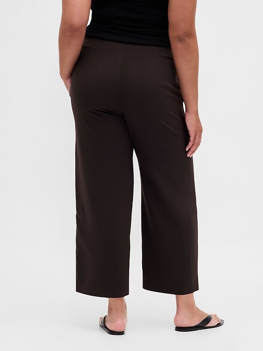 Image number 7 showing, High Rise Twill Straight Ankle Pants