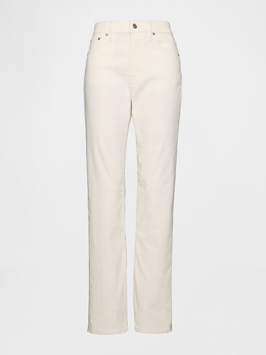 Image number 4 showing, High Rise Corduroy '90s Slim Straight Pants