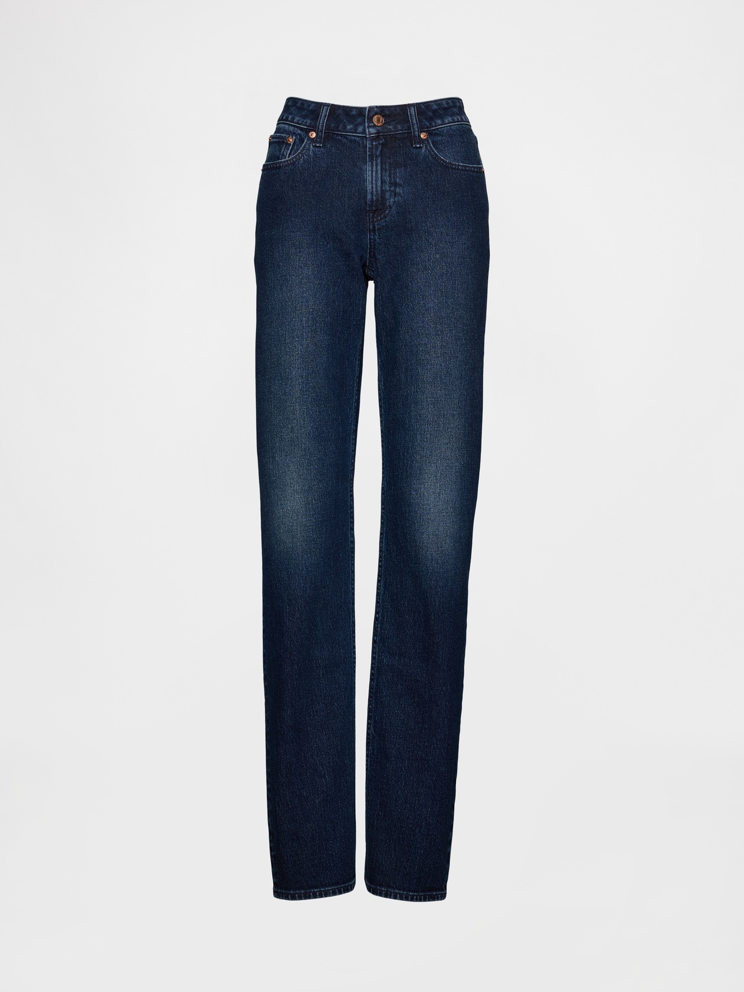 Женские джинсы Gap Curvy Low Rise '90s Slim Straight Jeans — фото 5