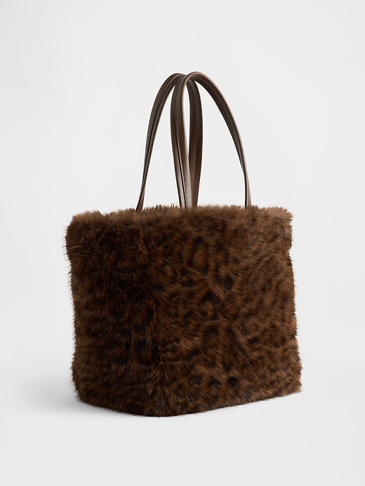 Image number 2 showing, Faux Fur Tote Bag