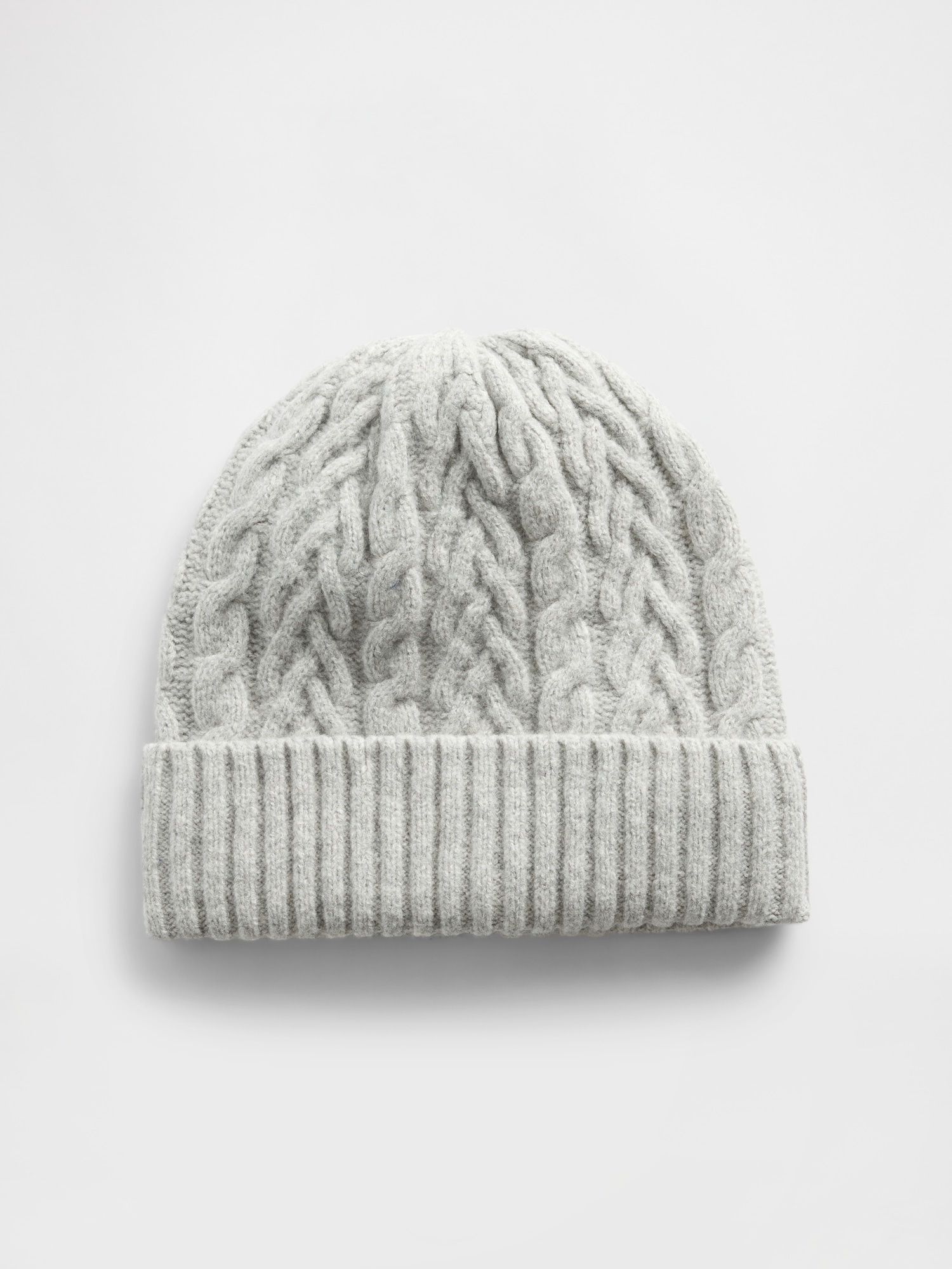 Gap Cashsoft Cable-knit Beanie In Gray