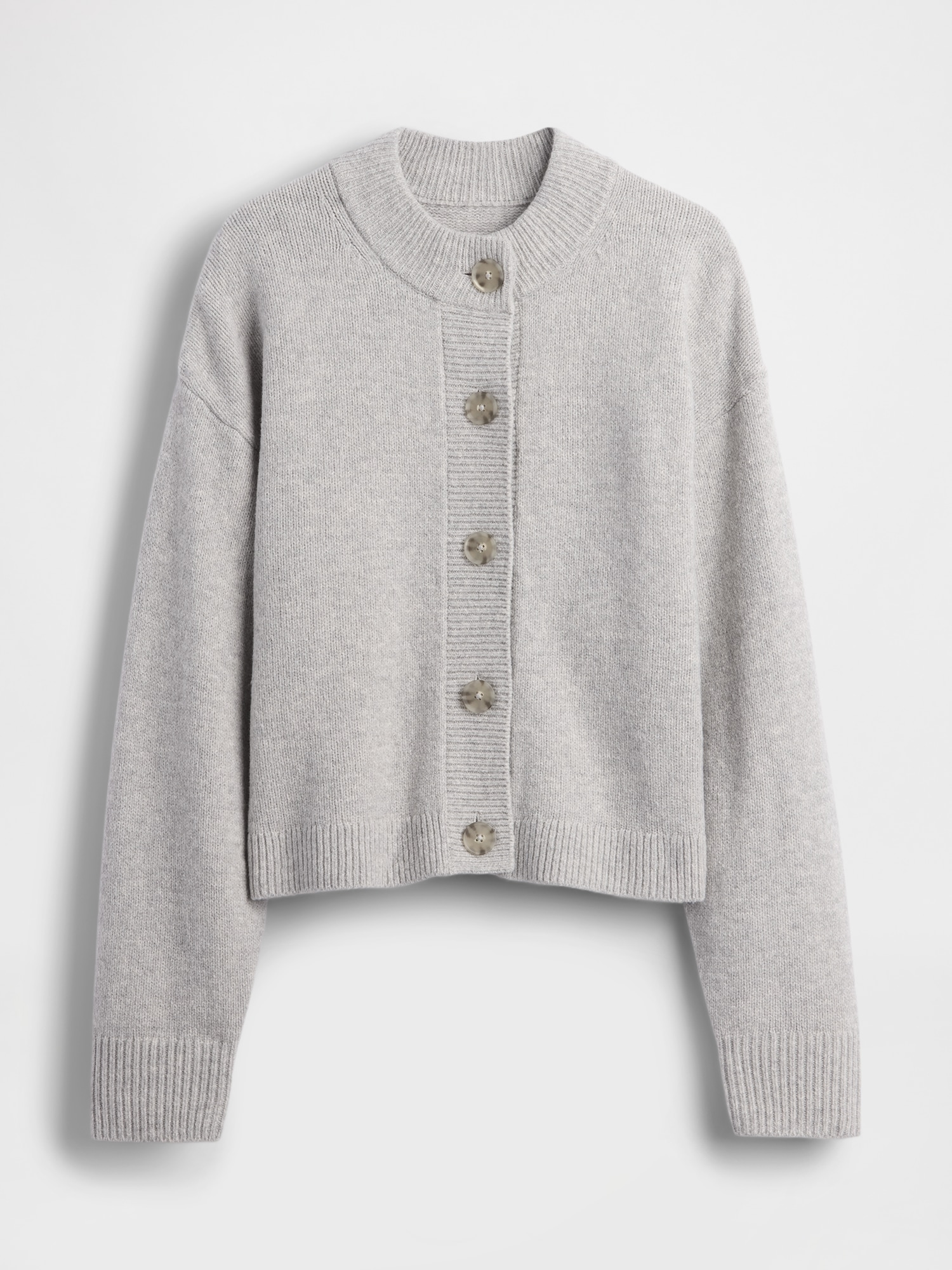 CashSoft Oversized Chunky Cardigan - Light Heather Grey