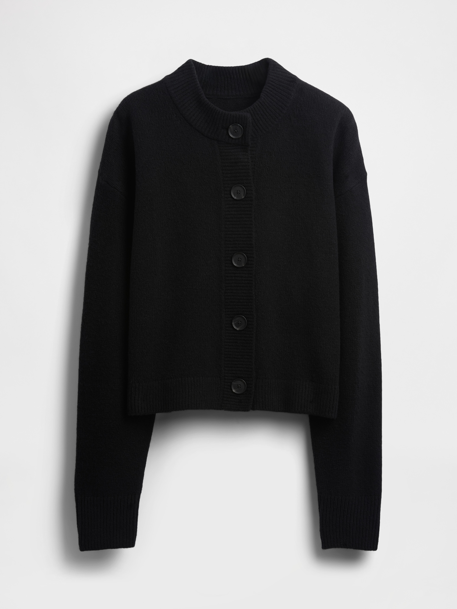 CashSoft Oversized Chunky Cardigan - Black