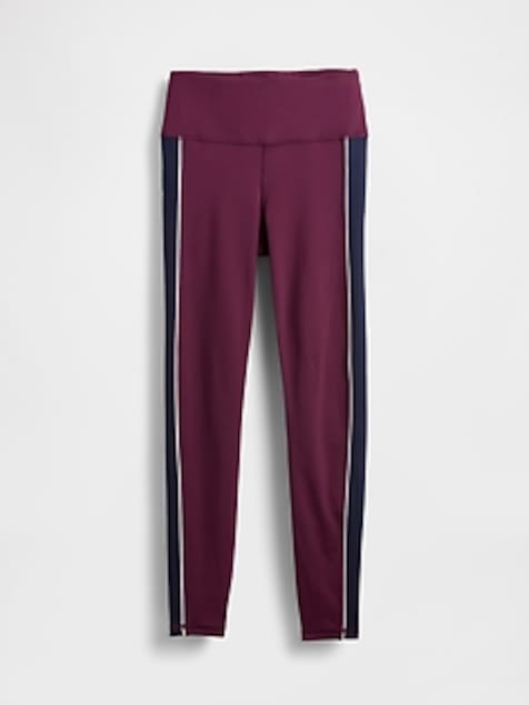 GapFit High Rise Power Full Length Stripe Leggings