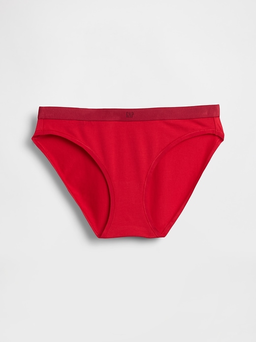 Image number 1 showing, Organic Stretch Cotton Logo Bikini