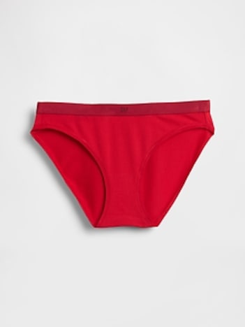 Organic Stretch Cotton Logo Bikini