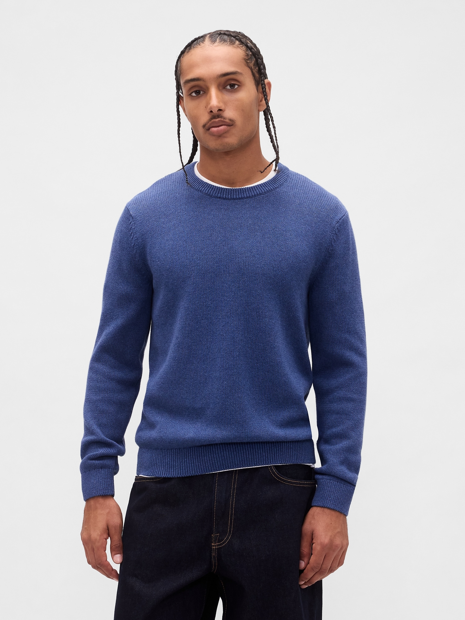 Classic Crewneck Sweater - Zephyr Blue