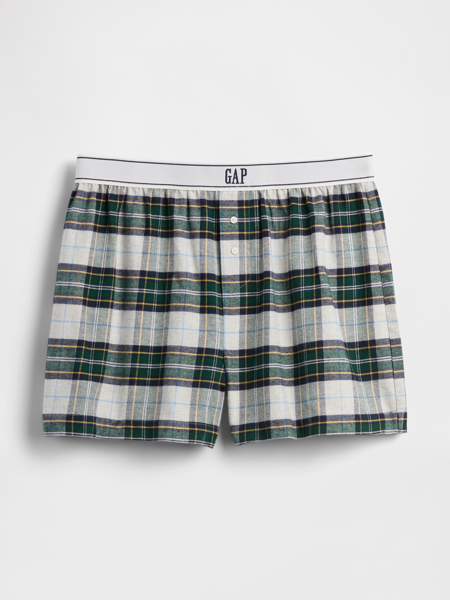 Logo Flannel Boxer Shorts