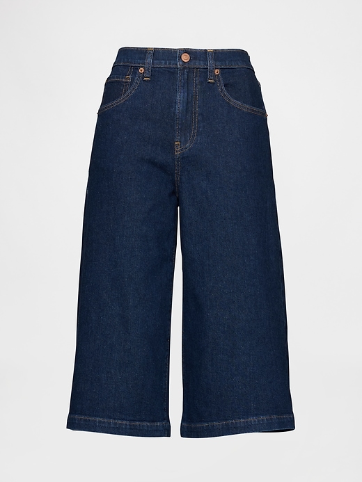 Image number 1 showing, High Rise Culotte Jeans