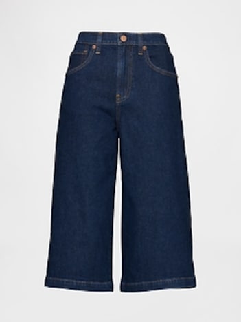 High Rise Culotte Jeans