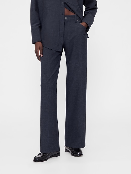 Image number 2 showing, GapStudio Low Rise Loose Trousers