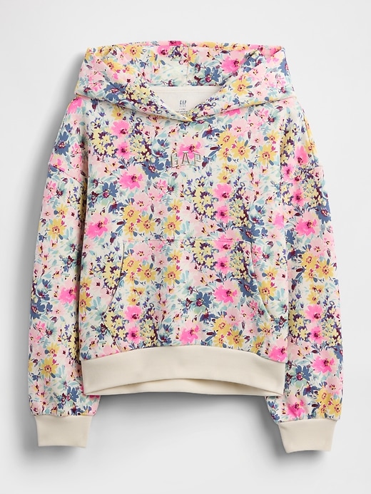 Image number 2 showing, Kids VintageSoft Relaxed Floral Hoodie