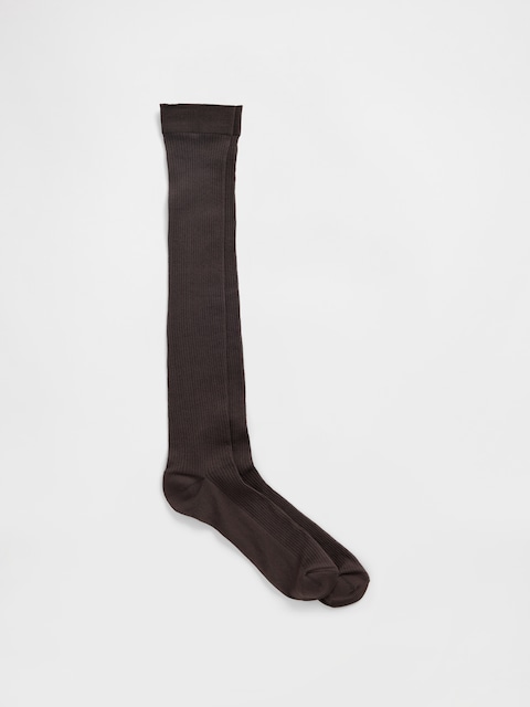 Sheer Rib Knee-High Socks