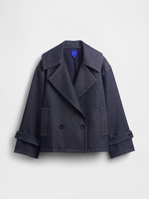 Image number 6 showing, GapStudio Denim Cocoon Coat