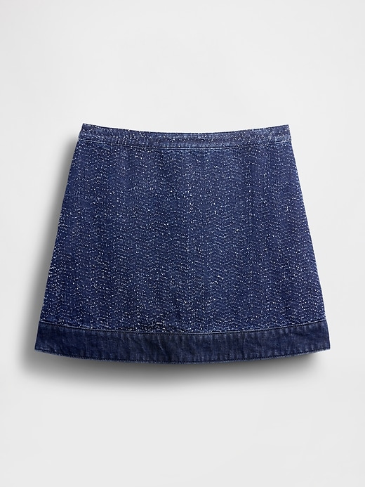 Image number 6 showing, GapStudio Denim Tweed Mini Skirt