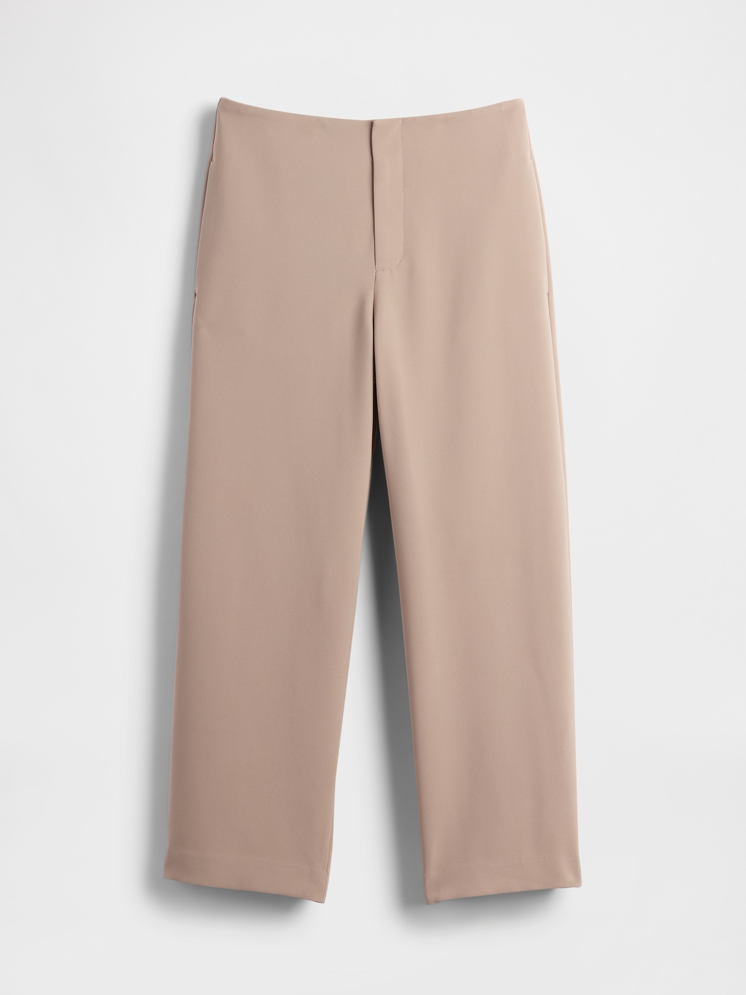 Женские брюки Gap High Rise Twill Straight Ankle, цвет: Рыжевато-коричневый — фото 7