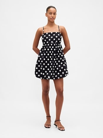 Poplin Bubble Mini Dress
