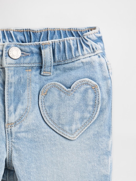 Image number 3 showing, Baby Heart Pocket Flare Jeans