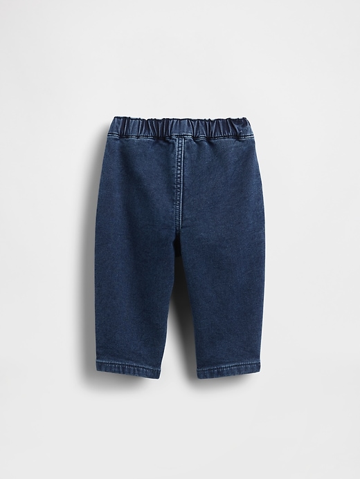 Image number 2 showing, Baby Knit Pull-On Bow Barrel Jeans