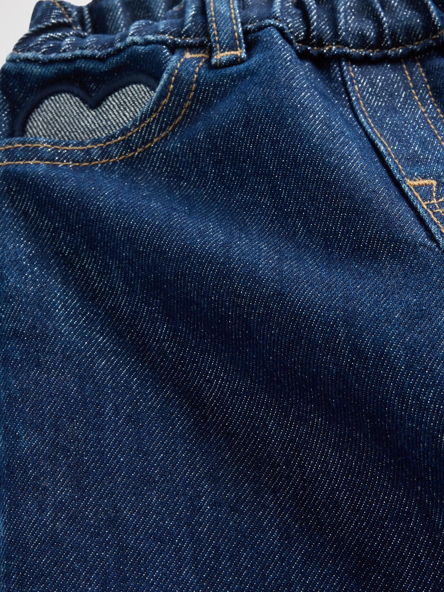 Baby & Toddler Metallic Pull-On Baggy Jeans