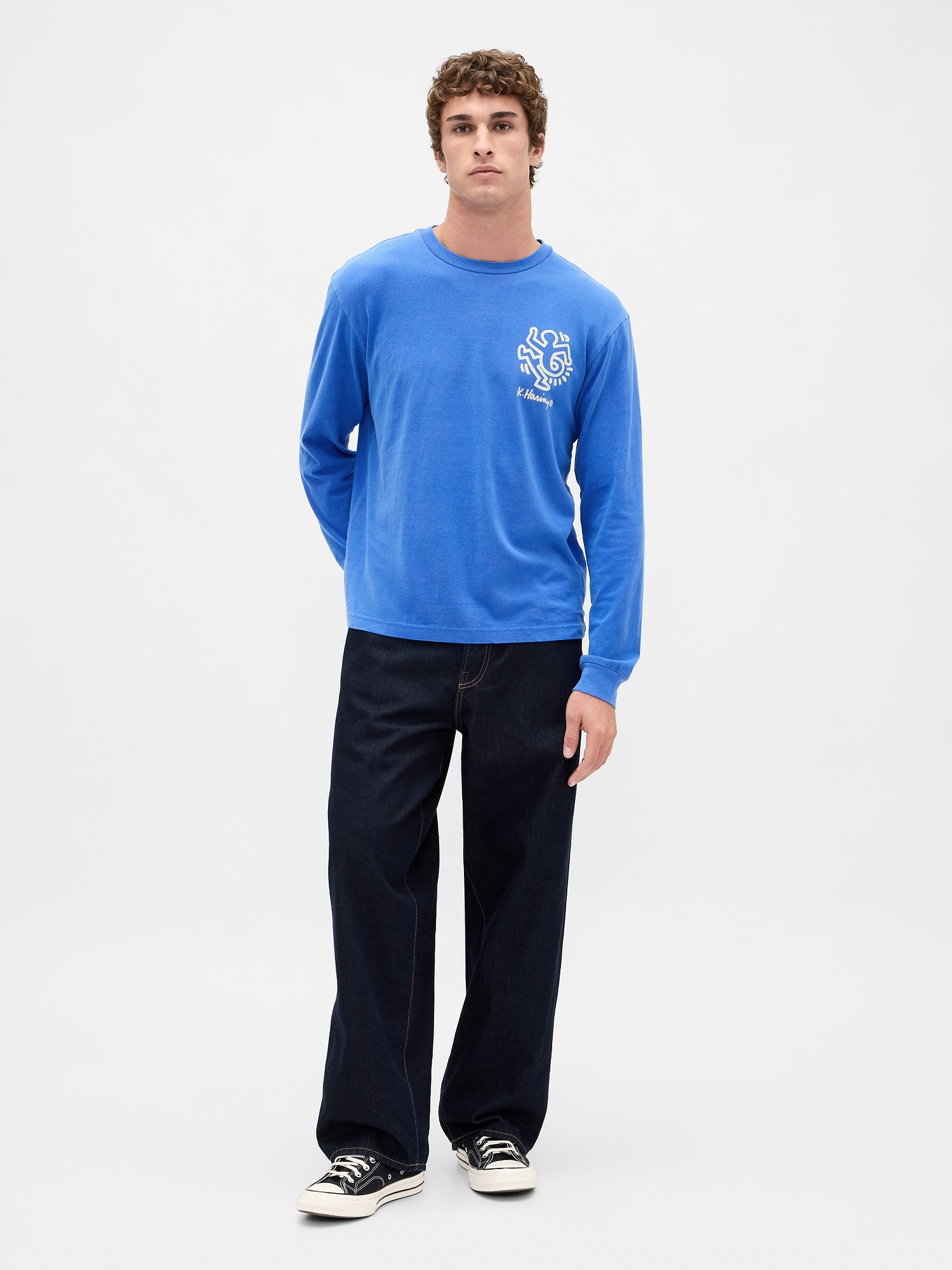 Мужские футболки Gap Keith Haring Relaxed Graphic T-Shirt — фото 2