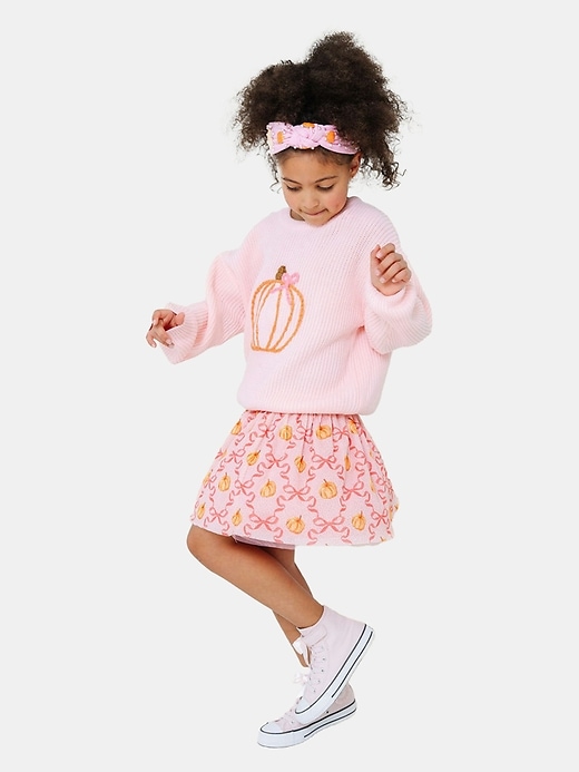 Image number 3 showing, Sweet Wink Coquette Pumpkin Knit Sweater