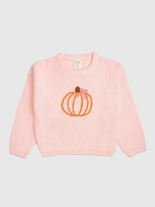 Image number 1 showing, Sweet Wink Coquette Pumpkin Knit Sweater