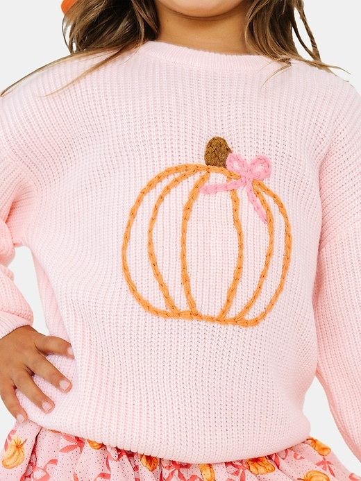 Image number 5 showing, Sweet Wink Coquette Pumpkin Knit Sweater