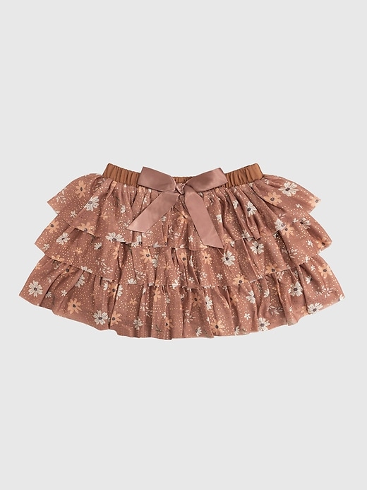 Image number 1 showing, Sweet Wink Ditsy Fall Floral Printed Tiered Tutu