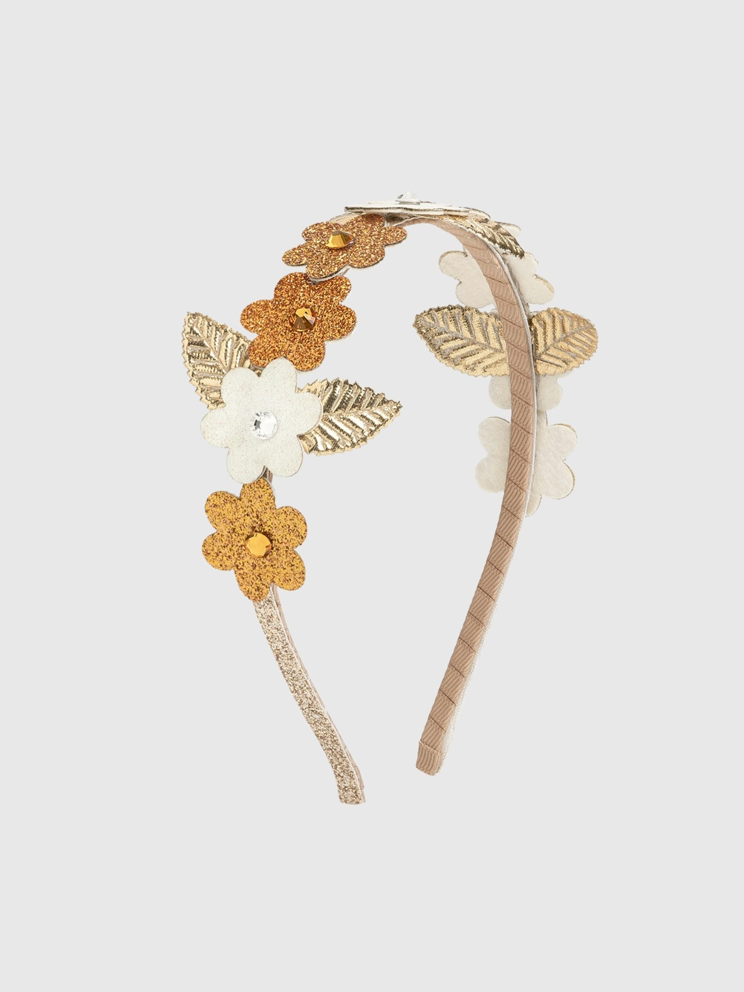 Sweet Wink Boho Floral Glitter Headband