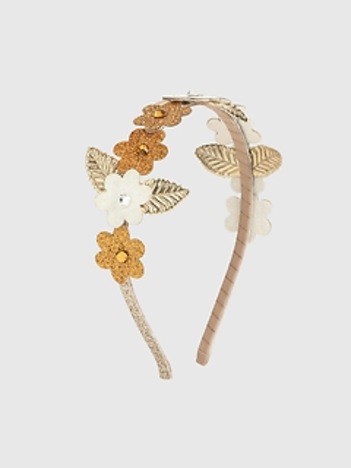 Sweet Wink Boho Floral Glitter Headband