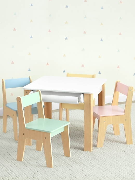 Image number 1 showing, Toddler Table and 4 Chair Set