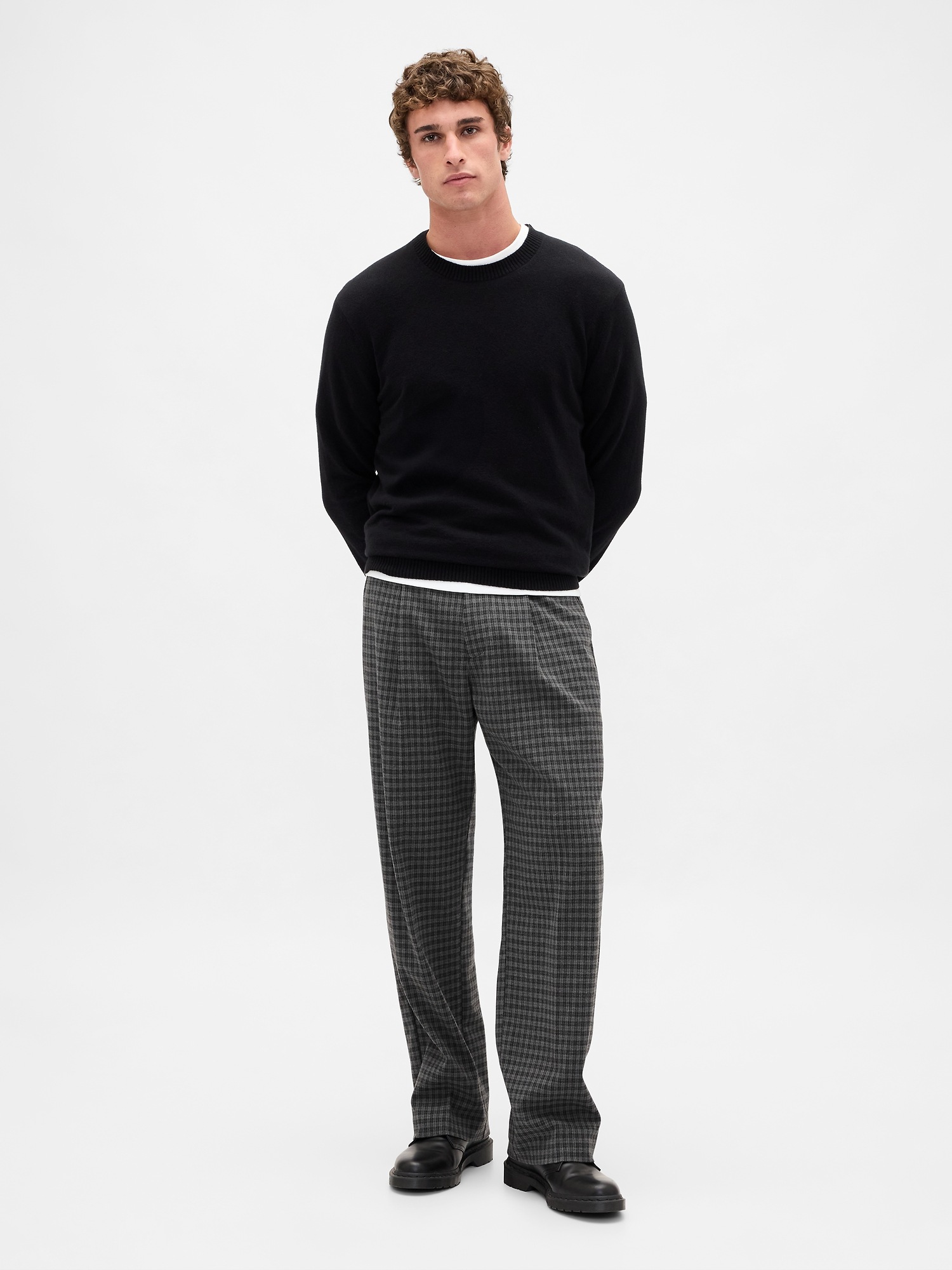 Мужские брюки Gap 365 Wool-Blend Relaxed Trousers