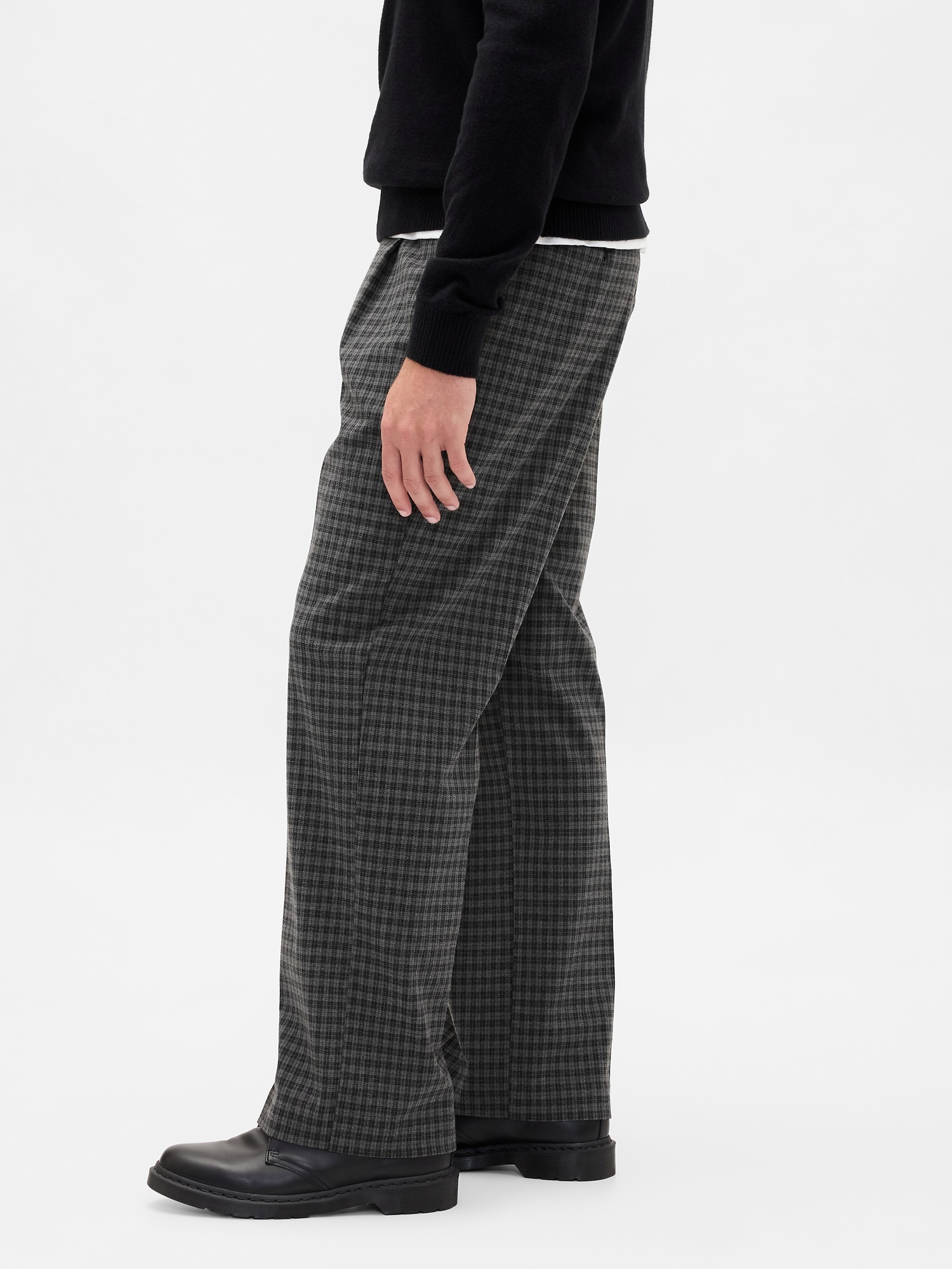 Мужские брюки Gap 365 Wool-Blend Relaxed Trousers — фото 3