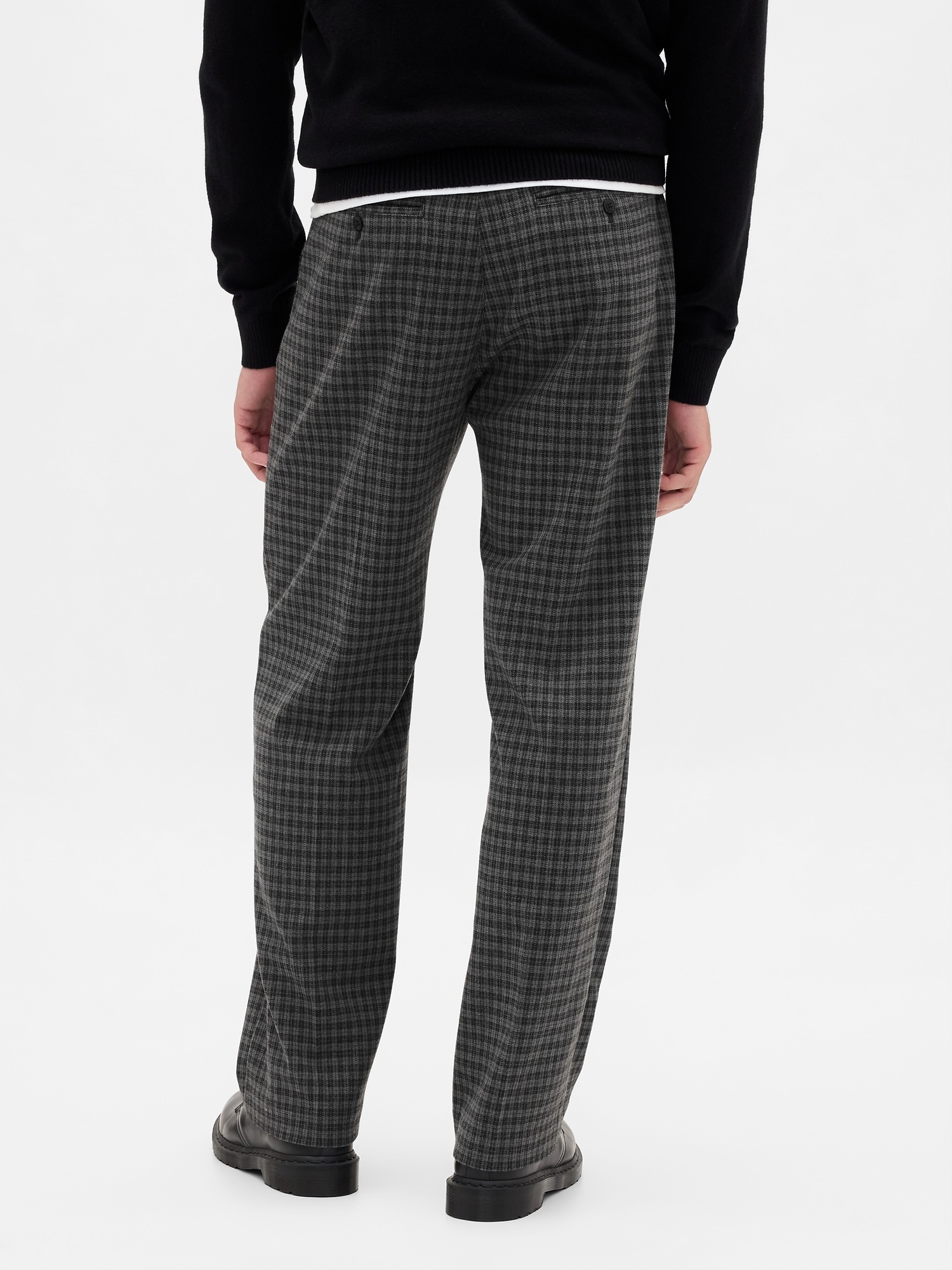 Мужские брюки Gap 365 Wool-Blend Relaxed Trousers — фото 4