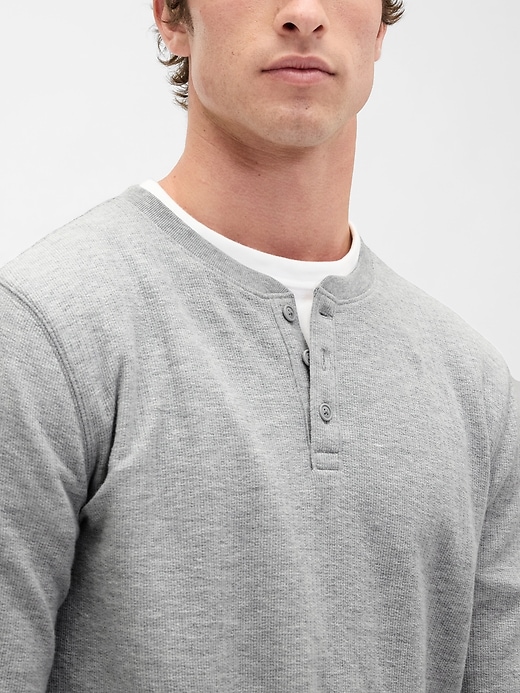Image number 2 showing, Rib Henley PJ Shirt