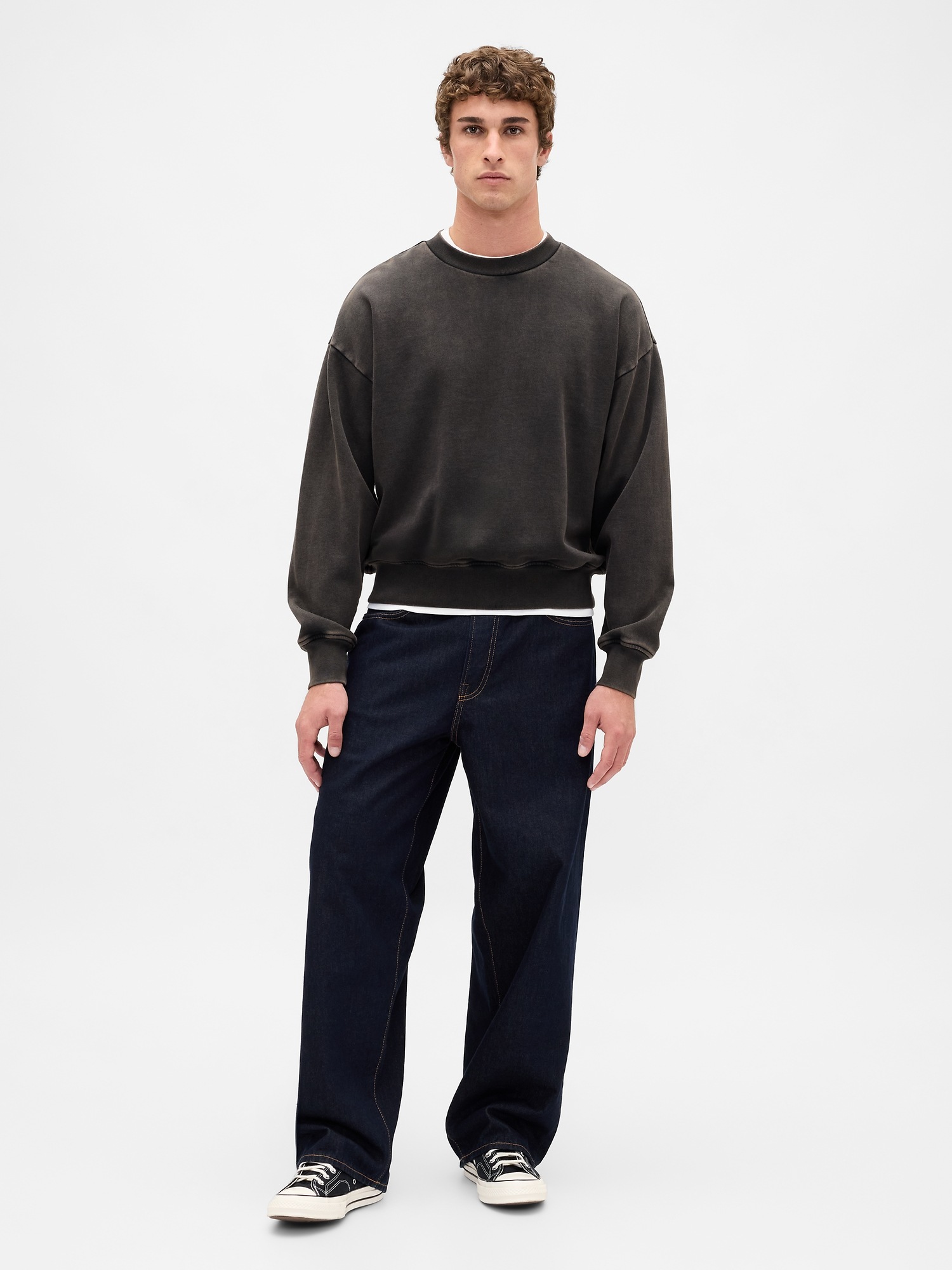 Мужские худи Gap Adult Heavyweight Oversized Sweatshirt — фото 2