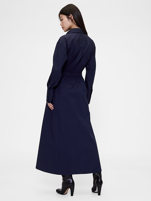 Image number 2 showing, GapStudio Poplin Belted Maxi Shirtdress
