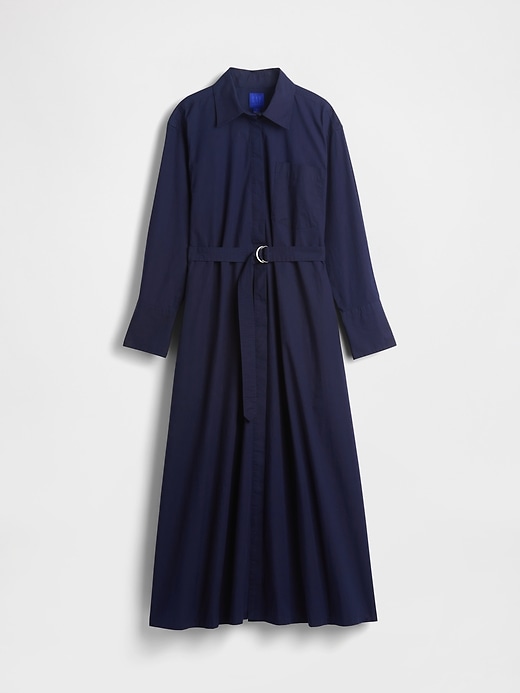 Image number 6 showing, GapStudio Poplin Belted Maxi Shirtdress