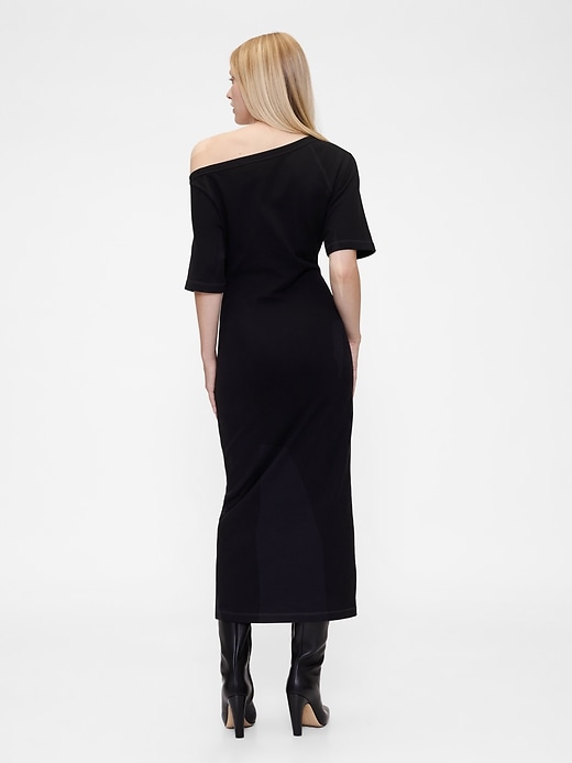 Image number 2 showing, GapStudio Jersey Off-Shoulder Midi Dress
