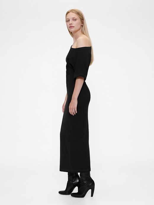 Image number 3 showing, GapStudio Jersey Off-Shoulder Midi Dress