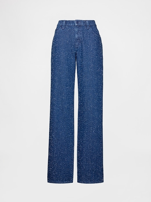 Image number 6 showing, GapStudio Low Rise Denim Tweed Loose Jeans
