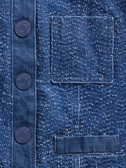 Image number 4 showing, GapStudio Denim Tweed Crop Jacket