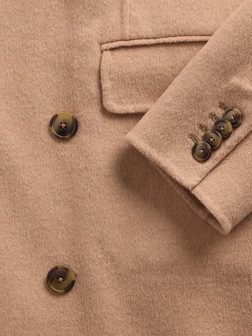 Image number 4 showing, GapStudio Wool-Blend Double-Breasted Coat